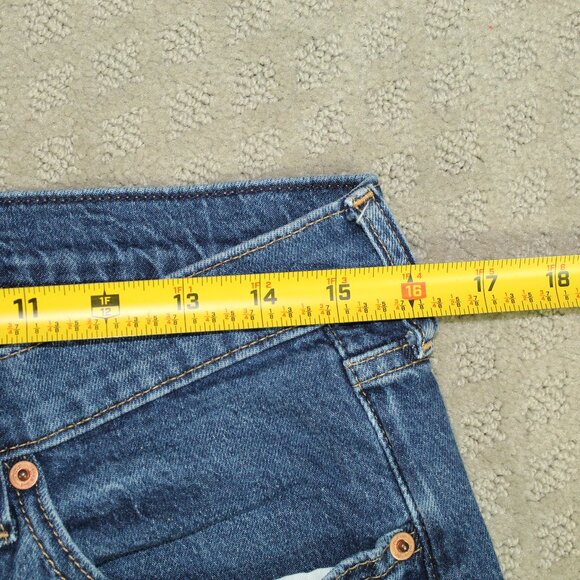 Gap Denim 90s Loose Straight Jeans Women's 8/29R Blue Mid Rise - Picture 5 of 6